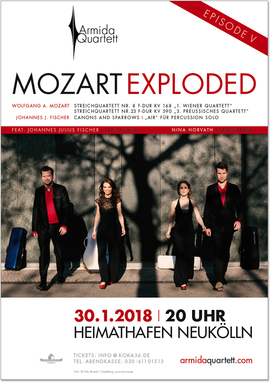 Poster Armida Quartett Mozart Exploded IV